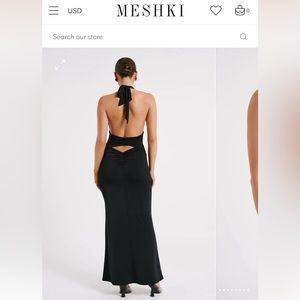 Meshki low cut maxi dress